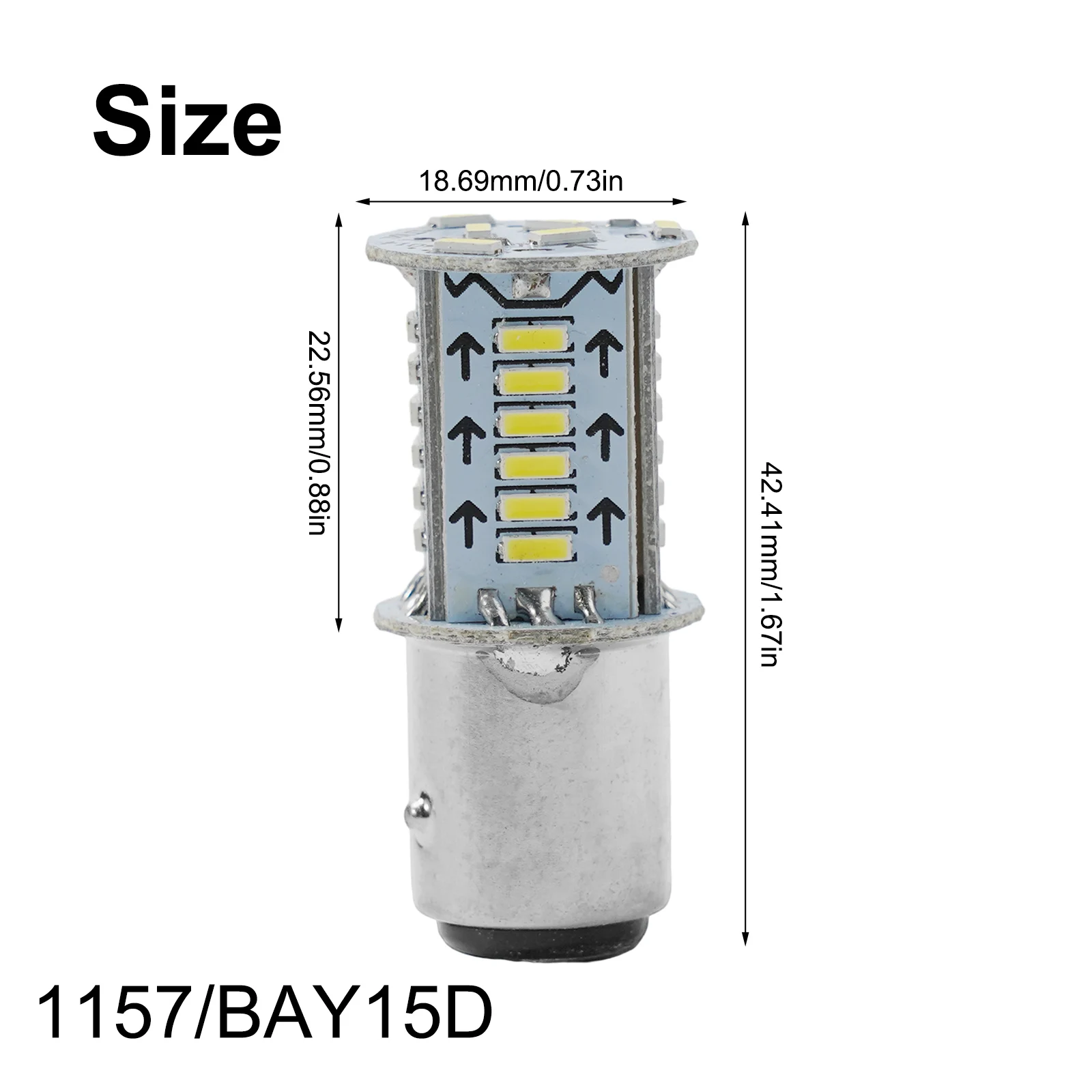

Car LED Brake Light Rear Brake Sequential Brake Simple Design Strobe 1157 LED Car Accessories DC 12V Brand New