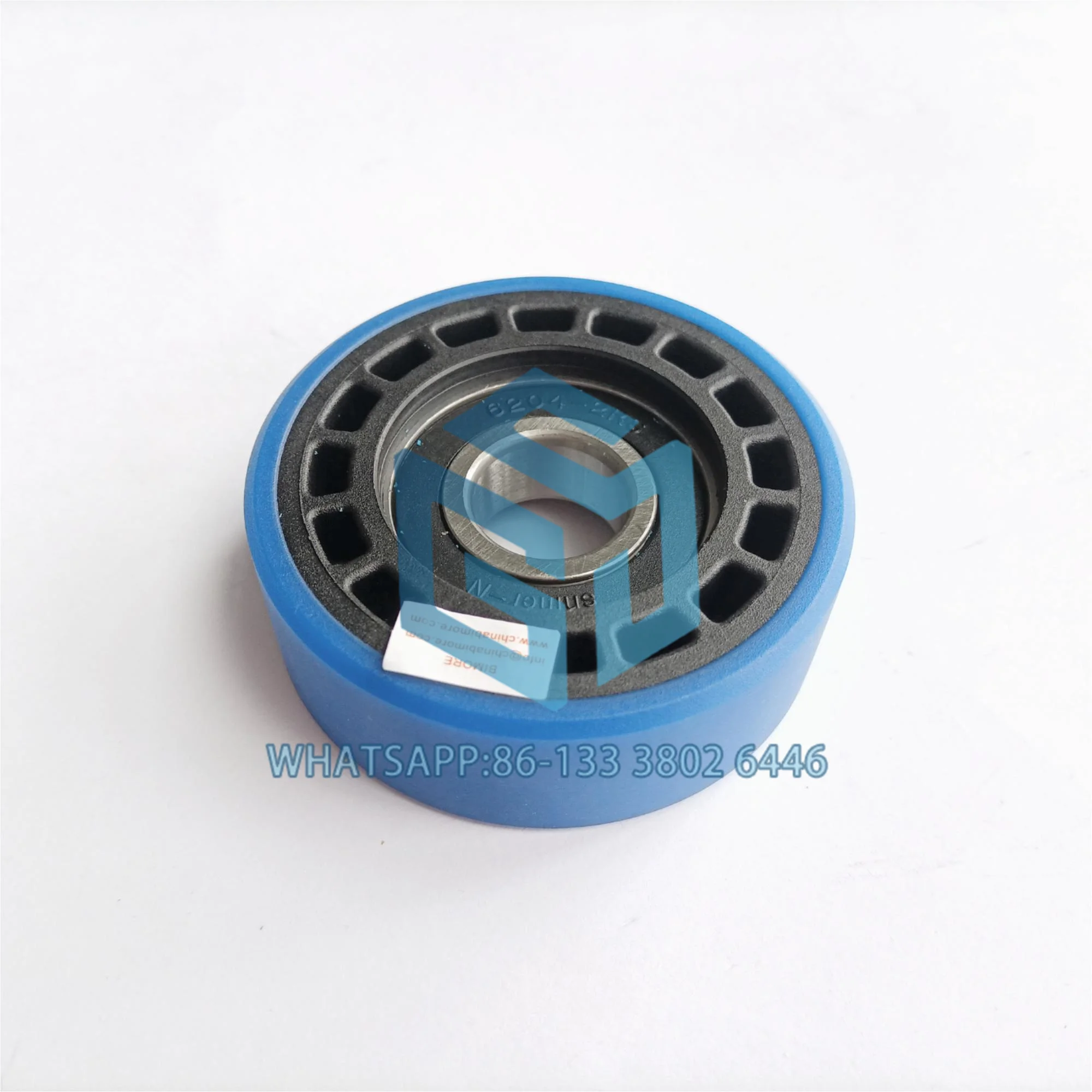 Escalator Step Chain Roller Blue Wheel Diameter 76mm Thickness 25mm Bearing 6204 Elevator Spare part