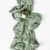 Semi-Sheer Sage Gauze Table Runner Cheesecloth Table Setting Dining Vintage Wedding Party Christmas Banquets Arches Cake Decor 6