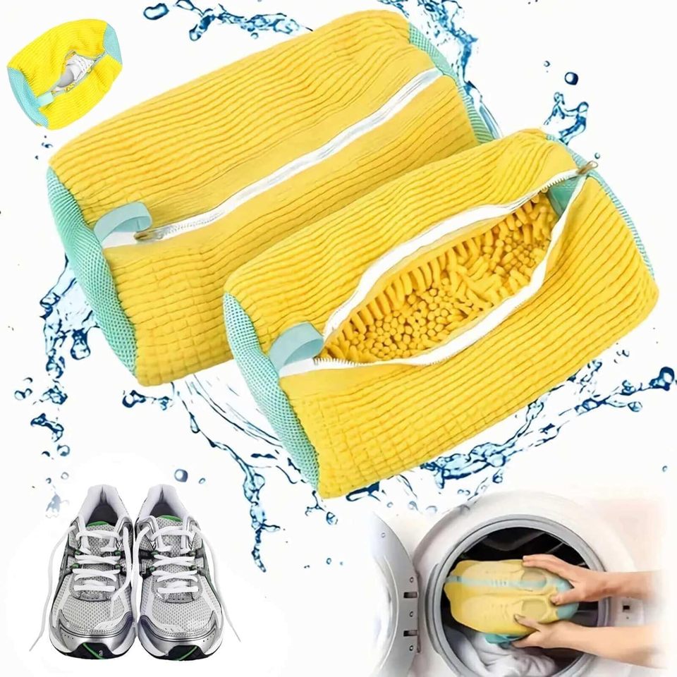 Washing Shoes Bag Cotton Laundry Net Fluffy fibers Easily remove dirt Washing Bags Anti-deformation Shoes Clothes Organizer