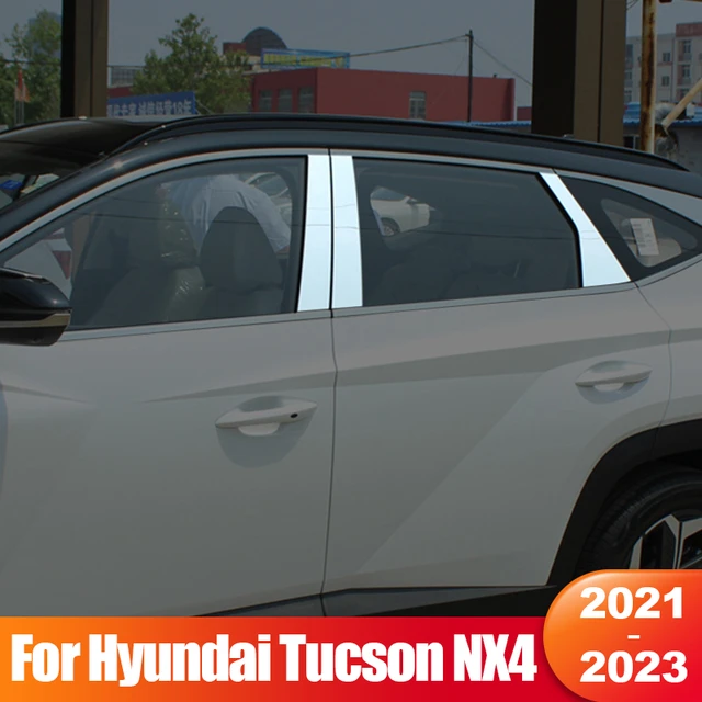 Kaufe Auto Säule Beiträge Tür Fenster Trim Dekorative Panel Aufkleber  Styling für Hyundai Tucson NX4 2022-2023 Zubehör Auto
