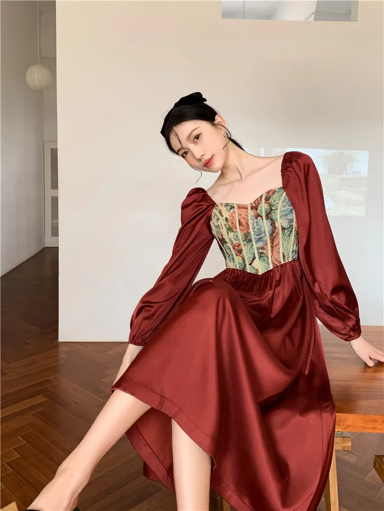 Romantic French Dress Loose Holiday 