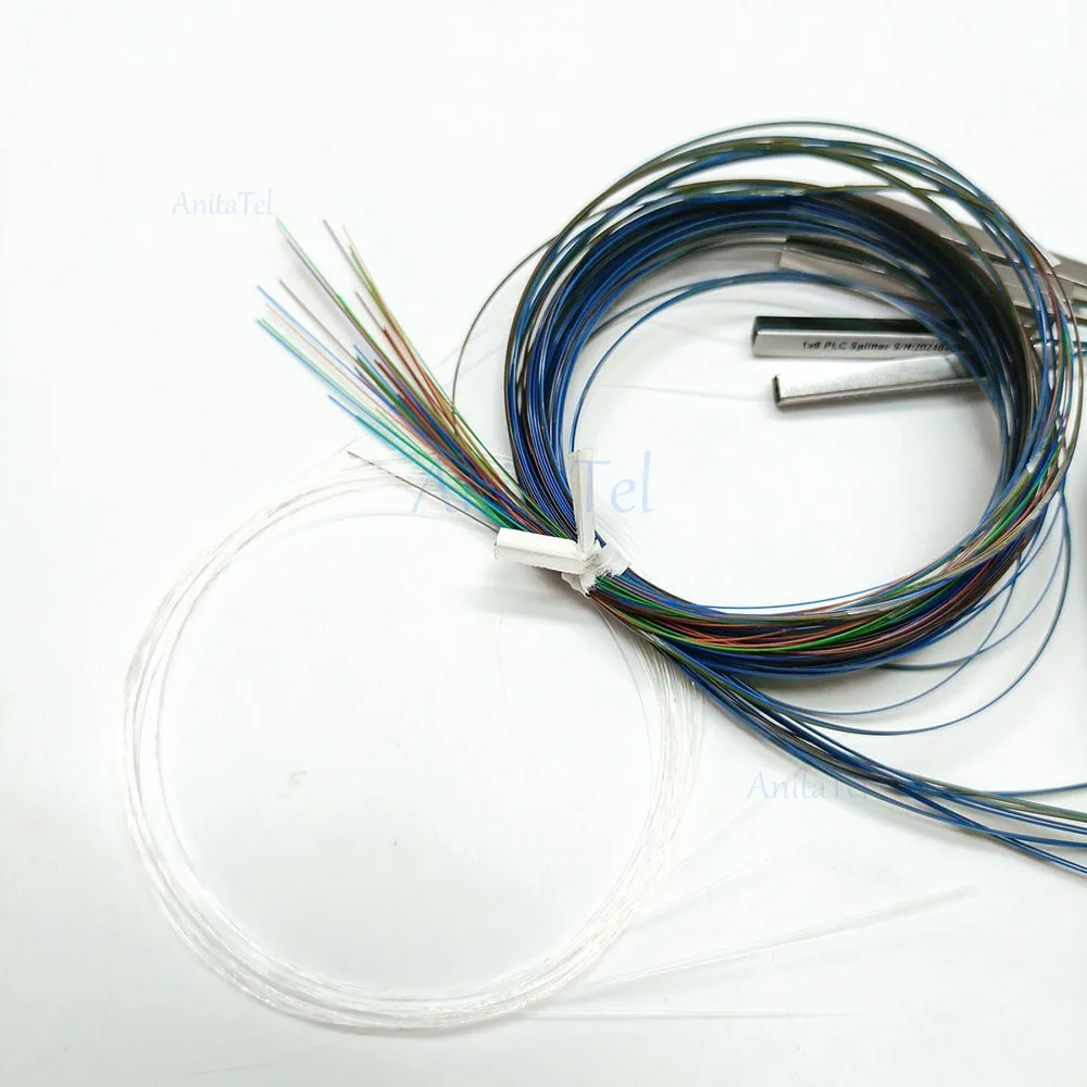 10pcs 1X2 1X4 1X8 1X16 Fiber Optic PLC Splitter Without Connector Cable 250Um 0.25Mm Mini Blockless Bare PLC Splitter