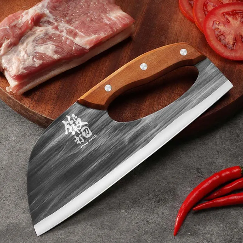 

Germany Technology Labor-saving Knife 5Cr15mov Stainless Steel Cleaver Knife Chef Slicing Meat Vegetable Knife Easy Cooking