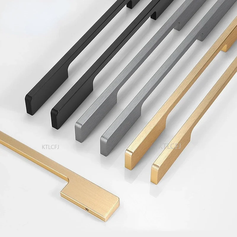 800mm-1000mm-Long-Handles-Matte-Black-Gold-Furniture-Handles-Wardrobe ...