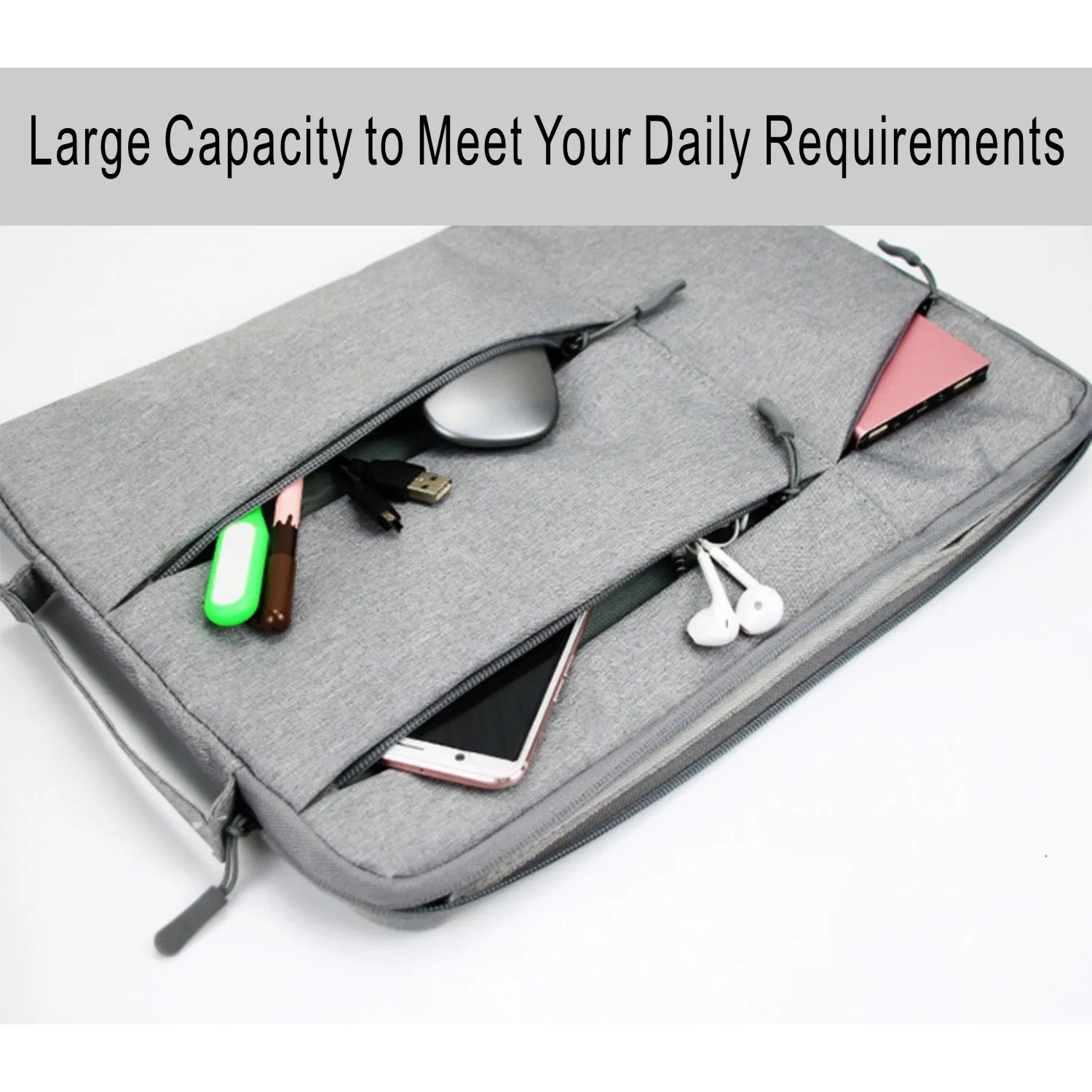 Bolsa para Computador Portátil Case 13 14 15 Capa Funda Luva Portátil para Macbook ar Pro 12 13.3 14.1 15.6 Polegada Redmi Mac Livro m1 Portátil - Imagem 3