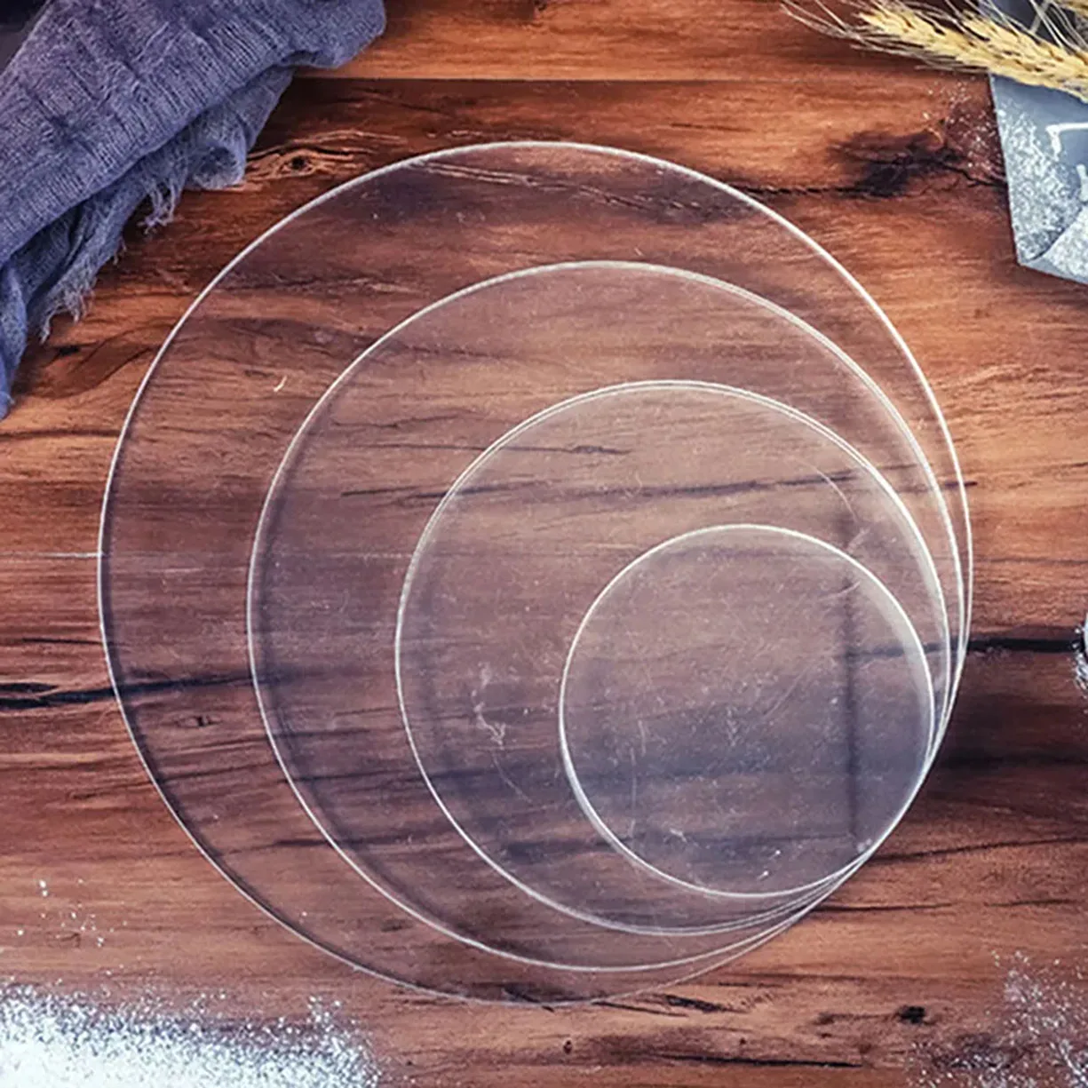 Rond Verre Acrylique Transparent 4 Mm - Diamètre 90 Cm (900 Mm