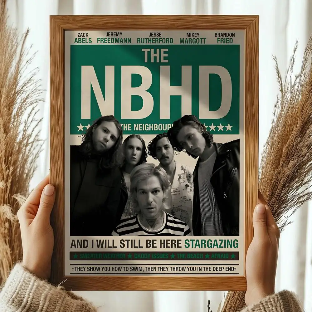 Scandinavian Classic Wall Art - The Neighbourhood Album Cover Poster, HD Waterproof Sticky Decor