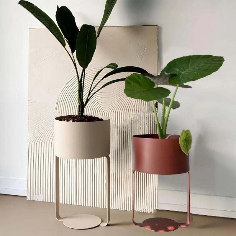 Minimalist Plant Shelves for Home, Flowerpot Stand, Turtle Backed, Bamboo Shelf Decoration, Wrought Iron, Indoor Gardening