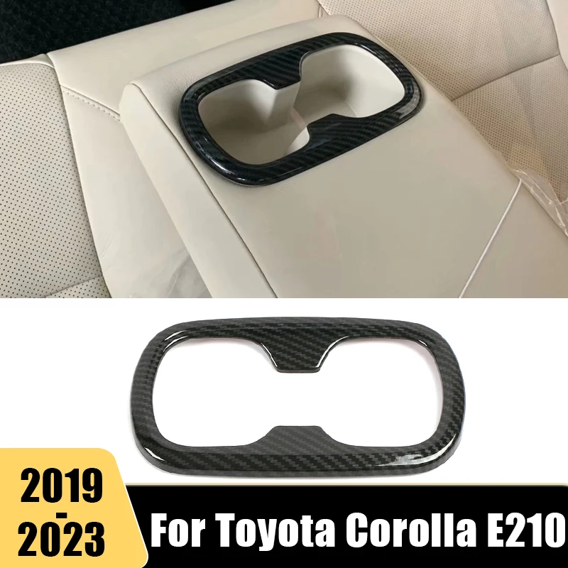 

ABS Seat Back Row Water Cup Holder Cover Trim Sticker For Toyota Corolla E210 2019 2020 2021 2022 2023 Hybrid Car Accessories
