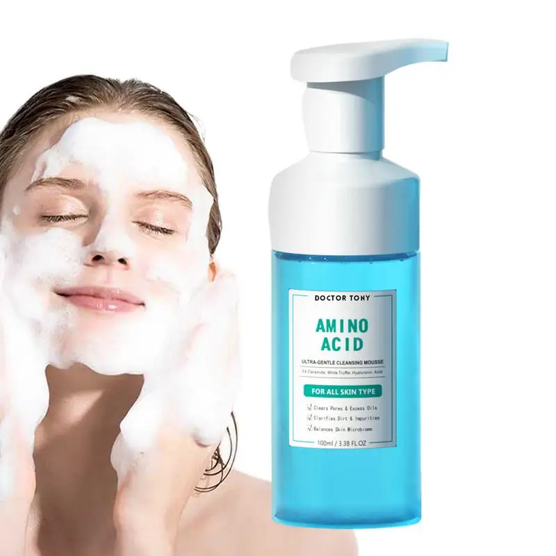 

Amino acid facial cleanser Face Wash Deep Cleansing Purifying Foaming Facial Cleanser Shrinkage pore Facial cleaning Cleanser