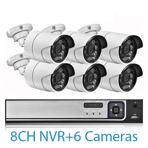 8CH NVR and 6Cameras