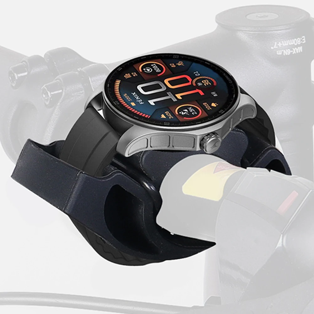 Cycling Heart Rate Monitor Stand Silicone Bike Handlebar Watch Holder Universal Riding Smart Watch Mount for Huawei Smartwatch