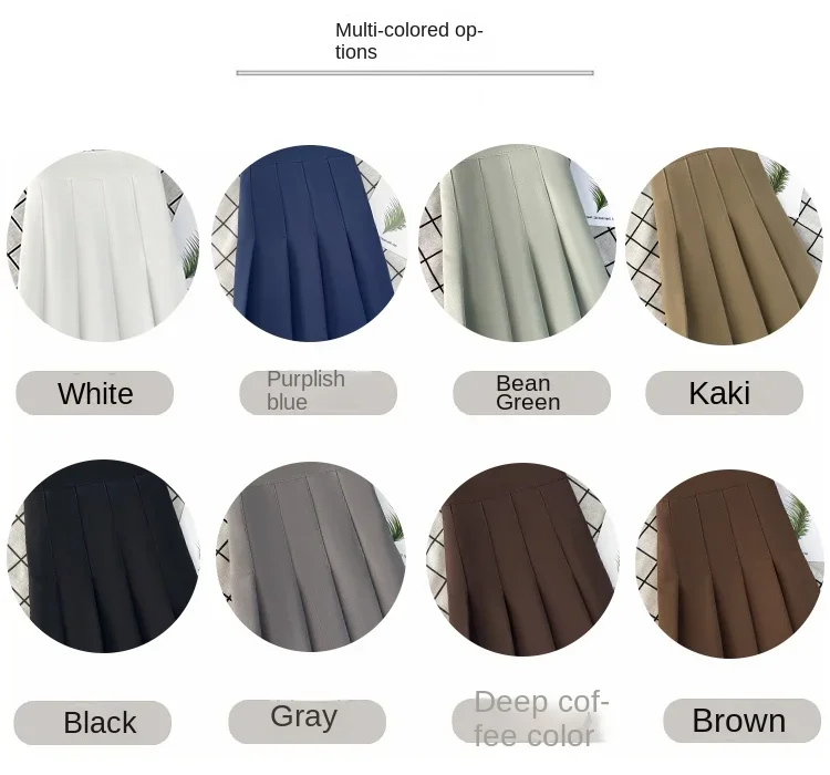 Women's Skirt Fashion Summer High Waist Black a Line Mini Pleated Short Skirts for School Girls Korean Style Ladies Clothing