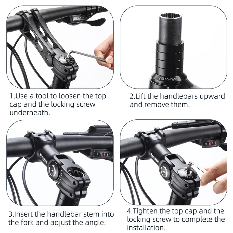 Bicycle Stem How To Straighten Handlebars On Bike How To Adjust