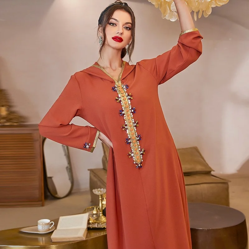 Fashion Open Abayas for Women Dubai 2023 Turkey Islamic Clothing Kaftan Islam Abaya Femme Abayat Ramadan Muslim Diamond Dress
