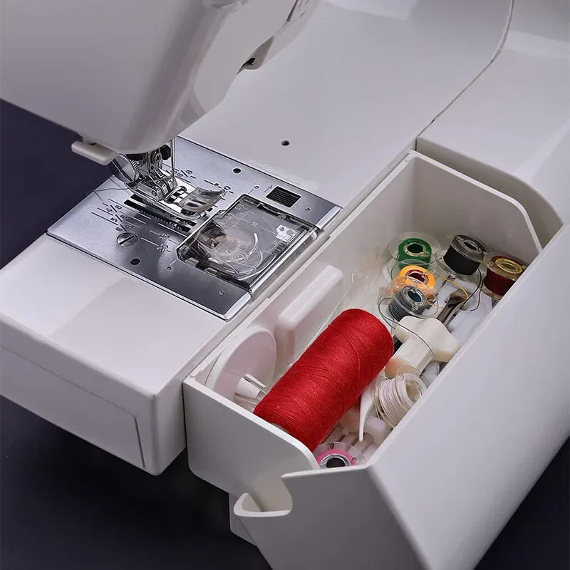 Sewing Machine Bobbins 25Pcs Clear Empty Spools Plastic Storage Box For Household DIY Sewing Accessories Tools