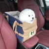 Dog Car Seat for Small Dog Center Console Seat Pet Booster Seat for Car Safety Travel Puppy Portable Dog Carrier for Cats Bag 2