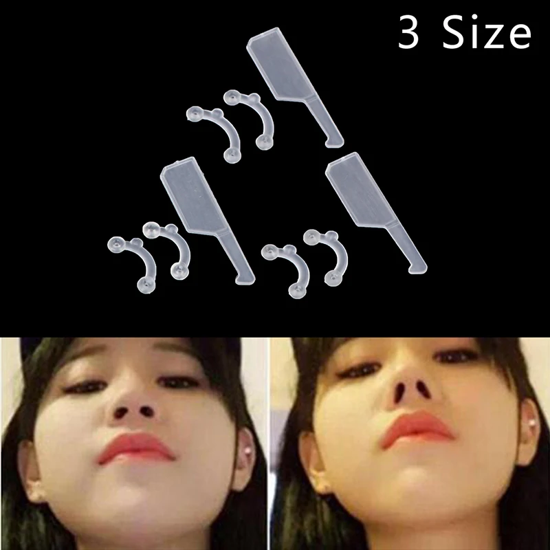 

9Pcs Beauty Nose Clip Corrector Massage Tool 3 Size Nose Up Lifting Shaping Clip Clipper Shaper Bridge Straightening No Pain