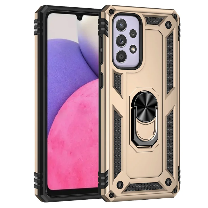 Coque blindée antichoc avec anneau métallique, étui pour Samsung Galaxy A54 A53 A52 A12 A13 A33 A23 A73 A14 A51 A50 A22 A32 A04 A34 A03s A72_voghion.com