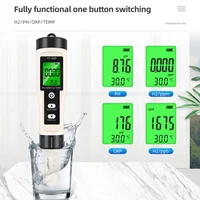 4 in 1 Water Tester Monitor H2 PH ORP TEMP Meter Reactive Oxygen Hydrogen Analyzer ATC 0-2400PPb for Aquariums Pools Spa 3