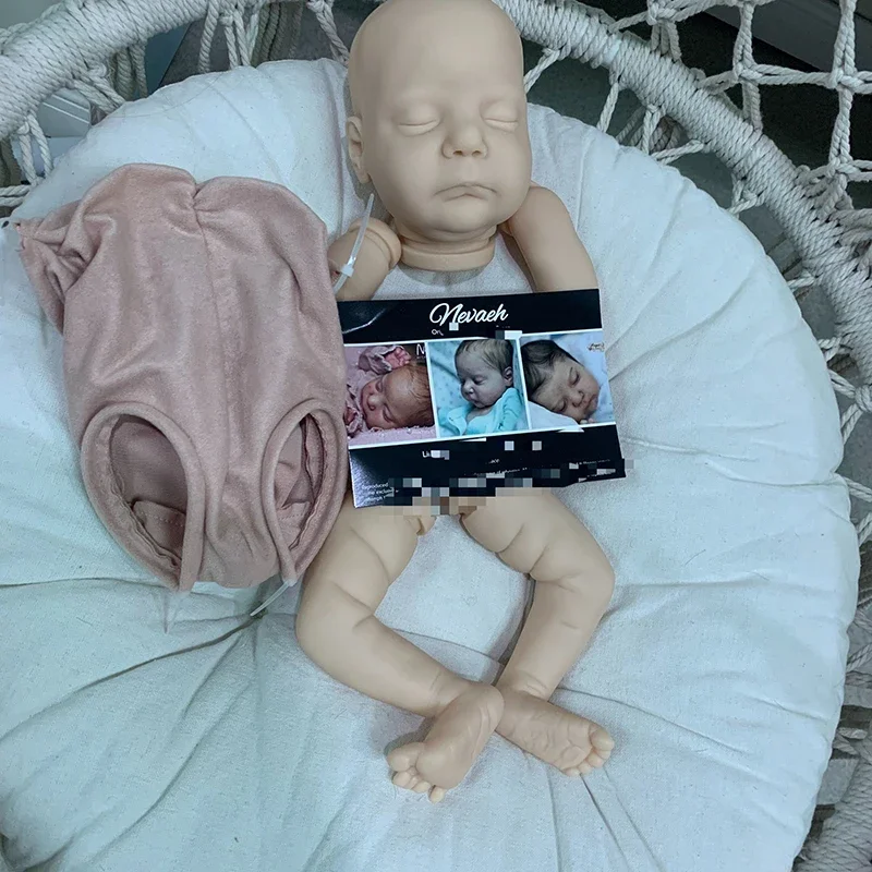 

17inch Reborn Doll kit Nevaeh Newborn Baby Doll Kit Soft Touch Unpainted Doll Parts Accessories DIY Toy Bonecas Bebe Kit Reborn
