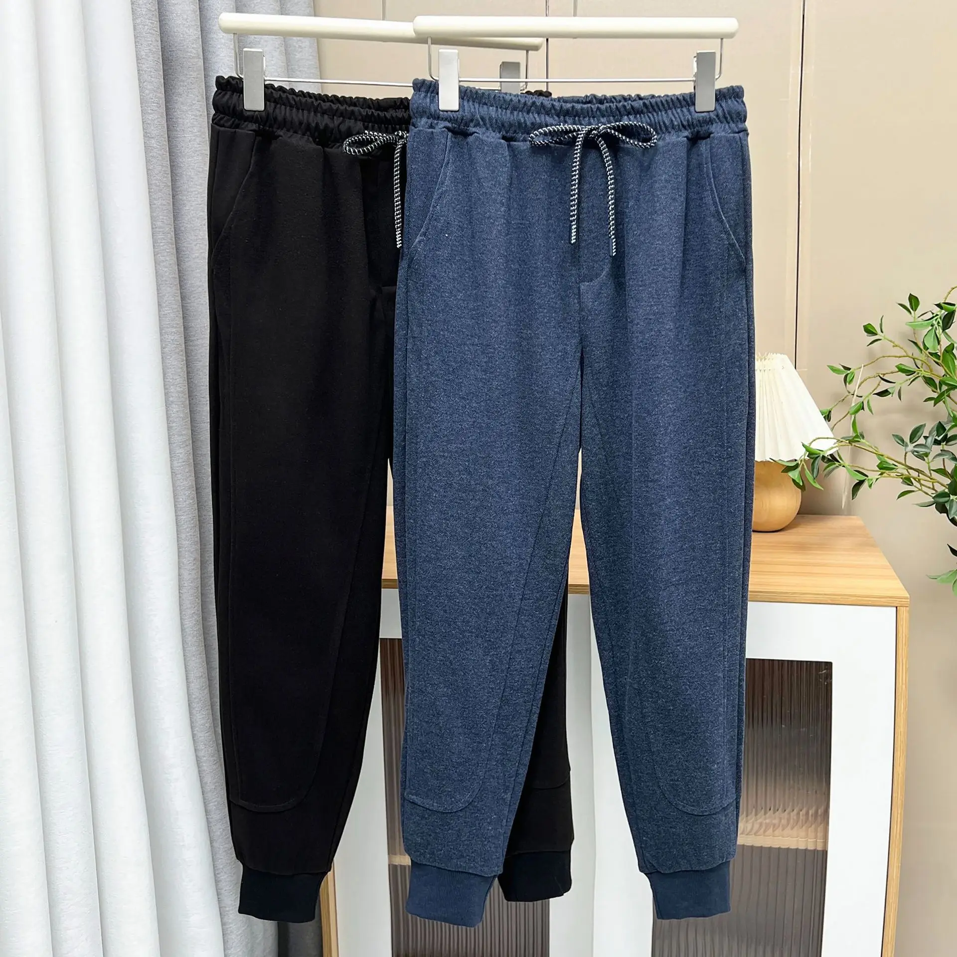XXXXL Fashion Plus Size Women's Ankle Banded Pants New Autumn Simple Sporty Ankle-Length Sweatpants Casual 771