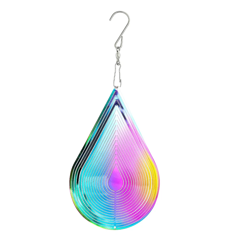 3D Windspiel Aus Edelstahl - Bezaubernde Garten-Deko In Blau