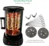 Countertop Vertical Rotating Oven - Rotisserie Shawarma Machine, Kebob Machine, Stain & Heat Resistant Door & Energy Efficient 3