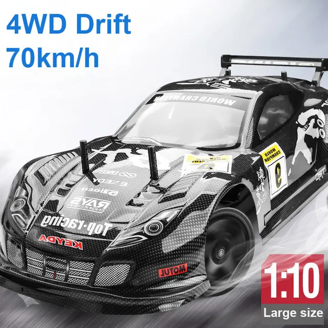 1:10 4WD Shock Absorber Remote Control Car 70km/h High Speed Drift RC Car2.4G Remote Control Off-road Vehicle Boy Toy Gift 2