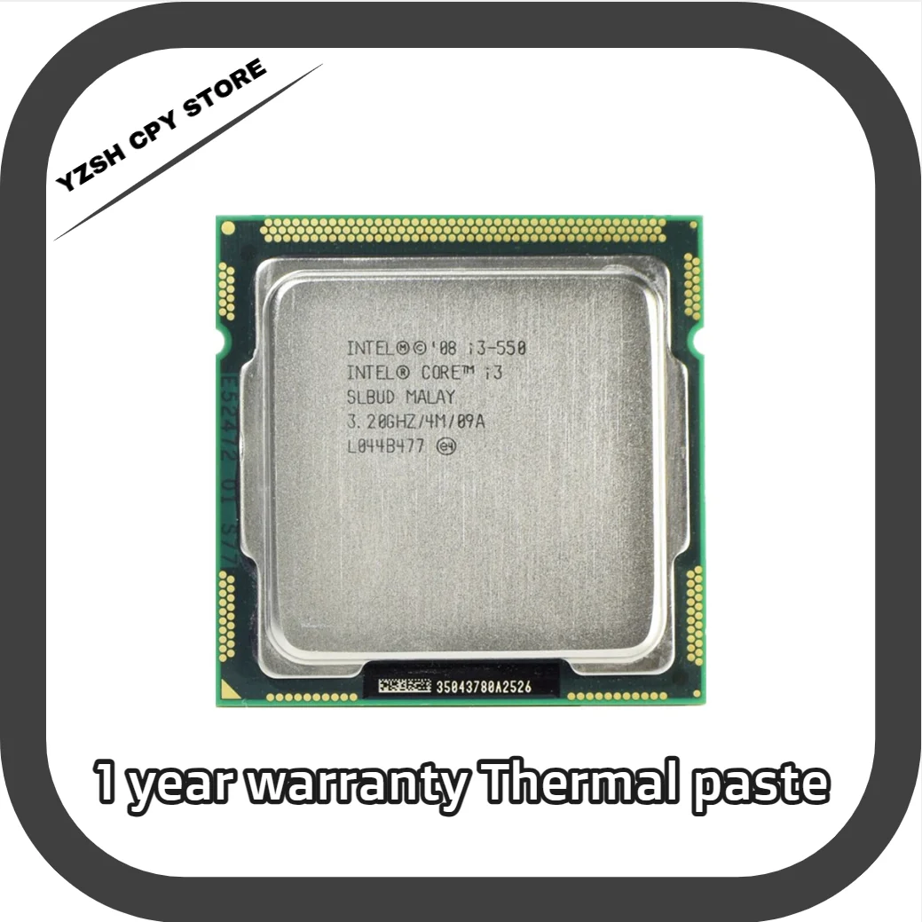 

Original Intel Core i3 550 Processor 3.2GHz 4MB Cache LGA1156 Desktop CPU