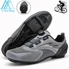 Professional Men Cycling Shoes Road Spd Gray Breathable Mesh Racing Bike Self-Locking Women Cleats Mountain Sneaker Zapatillas 1