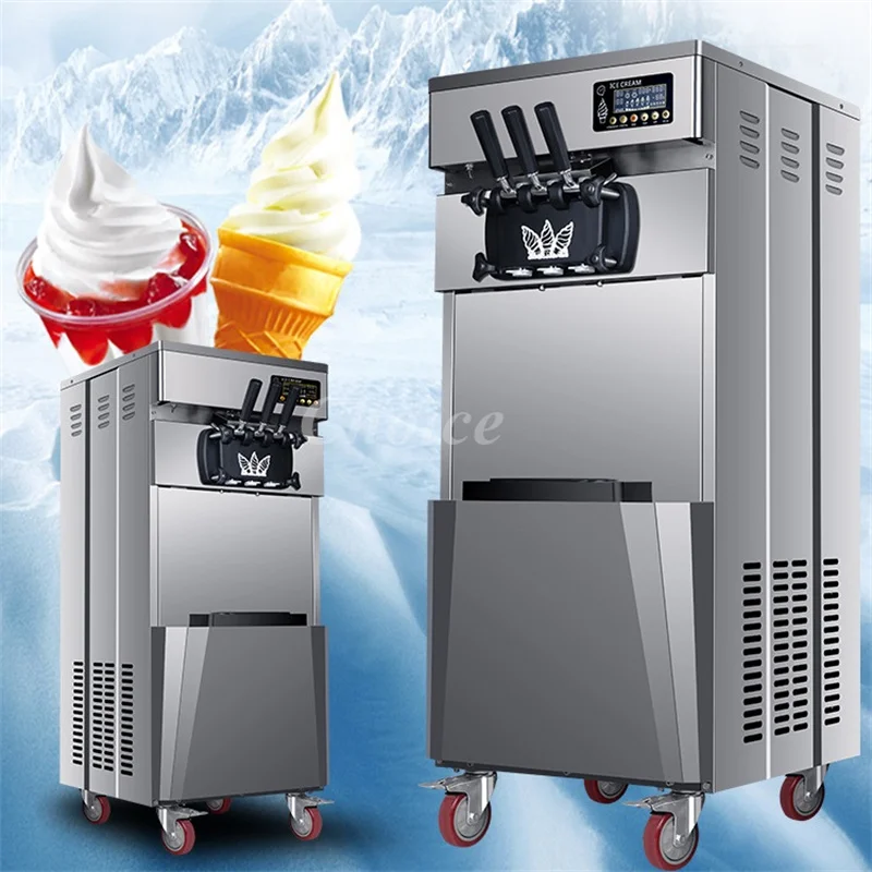 Commercial 5 Flavors Soft Serve Ice Cream Machine: Gelato Maker