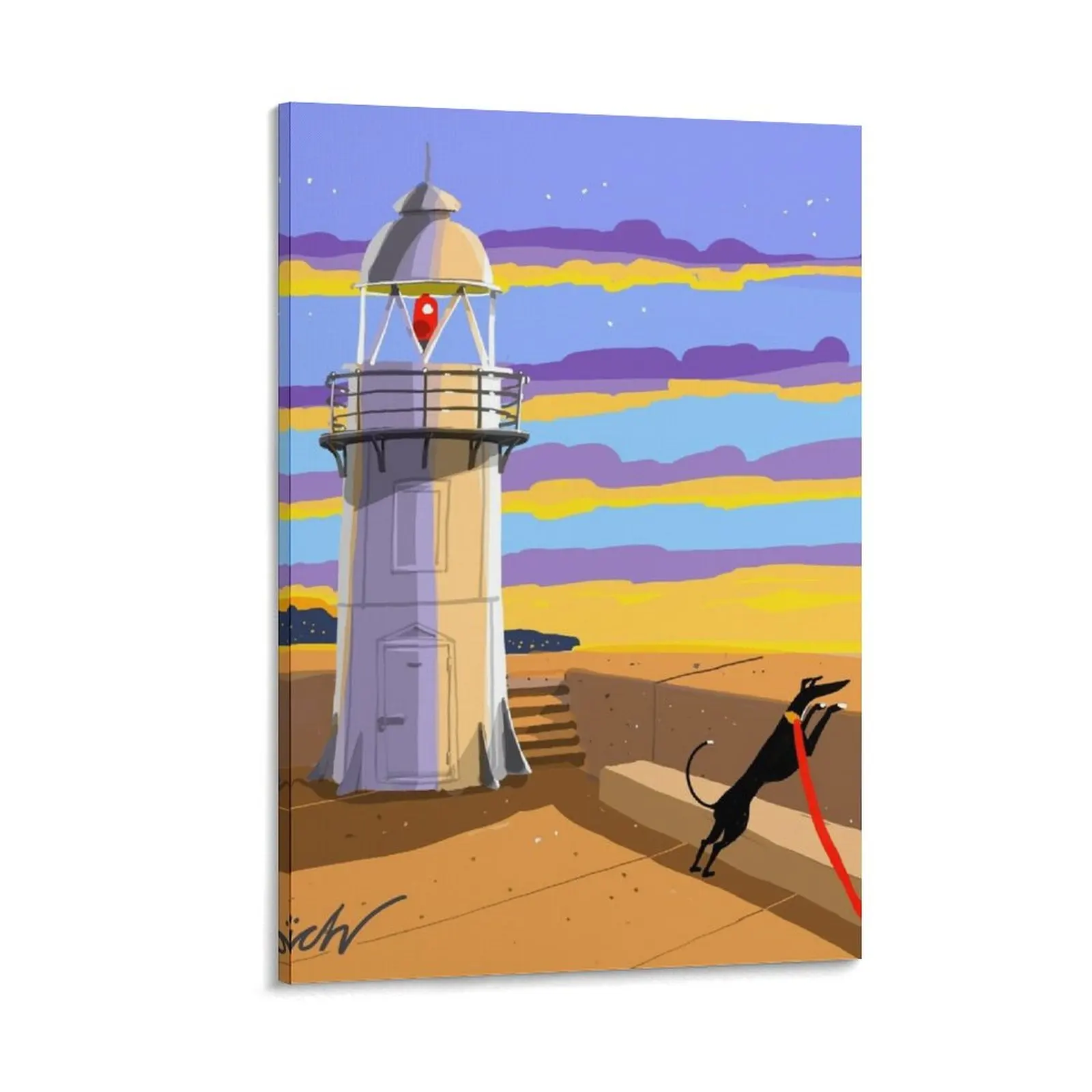 

Lighthouse at Sunset Canvas Painting wall decoration living room decoration canvas wall decoration