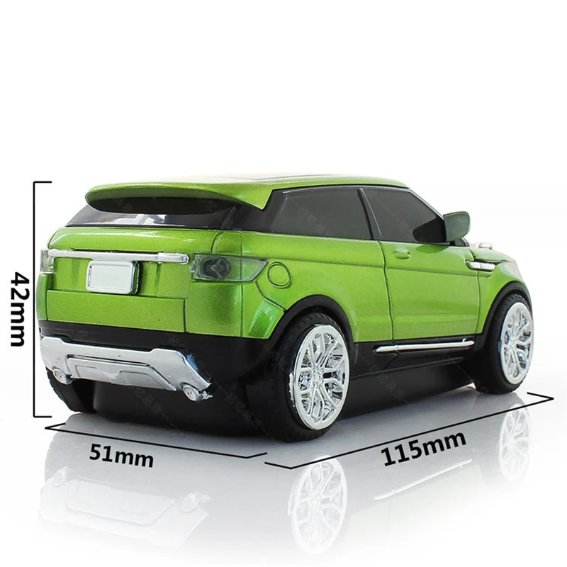 Rato Modelo Land Rover sem Fio Criativo Rato Fotoelétrico do Carro Acessórios do Computador - Imagem 5