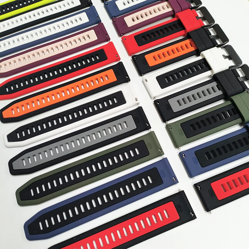 Silicone Sports Strap - 20mm/22mm - Universal Fit Bracelet