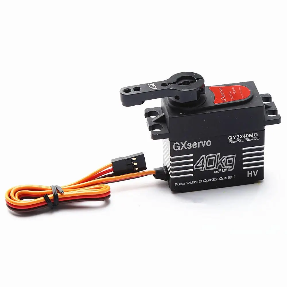 Qy3240mg High Speed Metal Gear 40kg Large Torque Digital  Servo For Rc Car Crawler Scx10 Trx4 1:8/1:10 Rc Car Truck Robot Parts