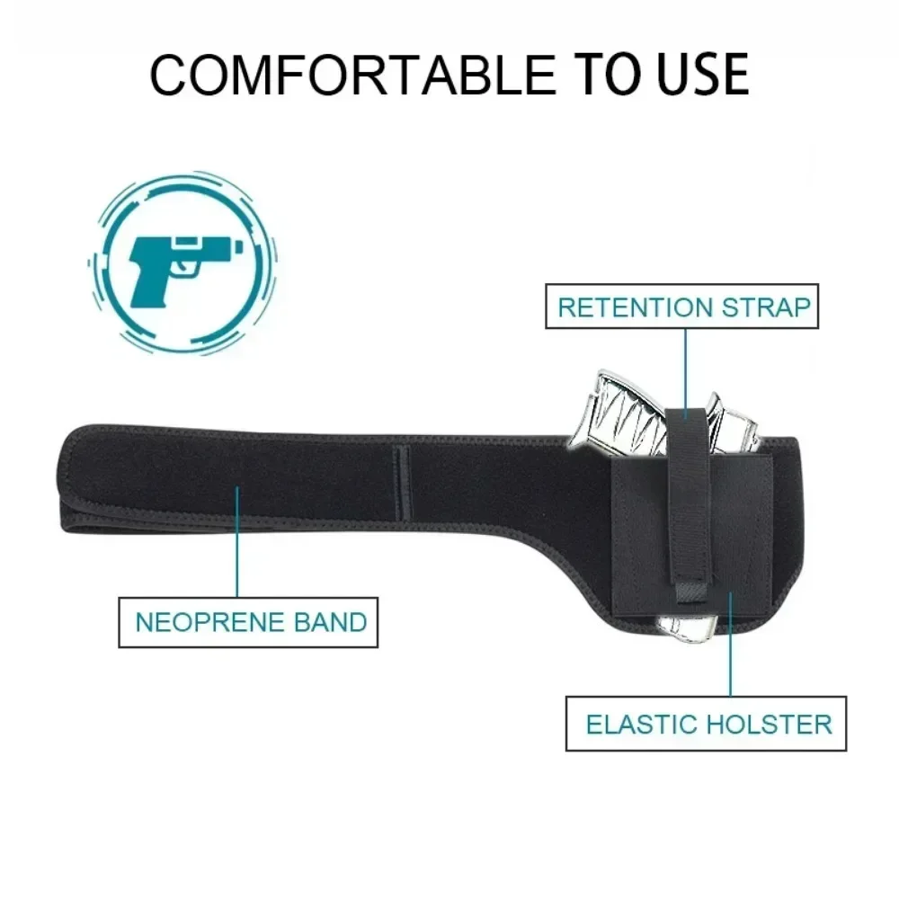 1PC Outdoor Gun Holster Holster Multifunctional Concealed Carrying Waist Universal Stock Belt Pistol for Tactical Equipment