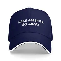 Patriotic Summer Sunscreen Adjustable Baseball Cap - Casual Outdoor Hat - One Size (Navy Blue)