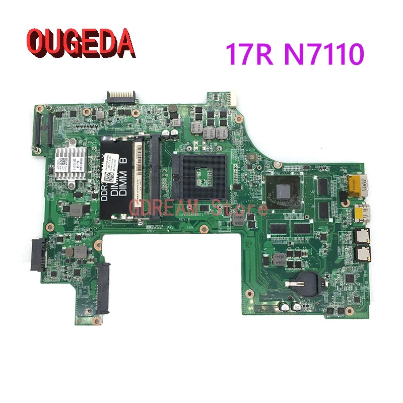 

Материнская плата OUGEDA DAV03AMB8E0 CN-037F3F 037F3F 37F3F для ноутбука Dell Inspiron 17R N7110 HM67 DDR3 GT525M GPU полностью протестирована