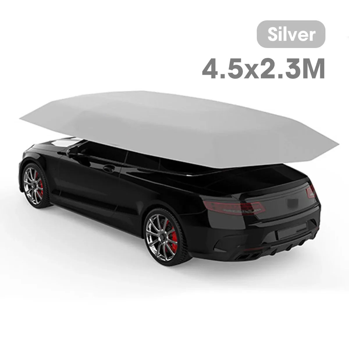 4.5x2.3m silver
