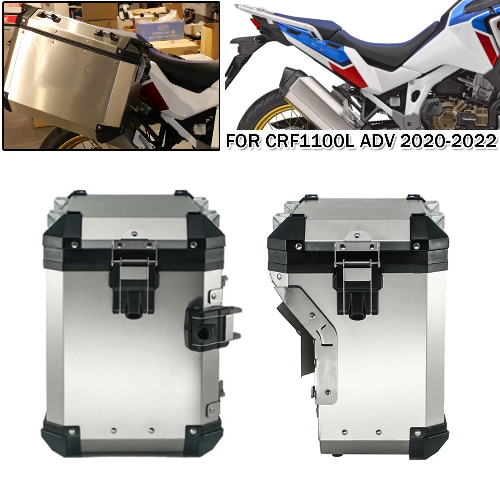 

Motorcycle Pannier Aluminum Left Right Side Luggage Box For Honda CRF1100L Africa Twin Adventure 2020 2021 2022 CRF 1100 L ADV