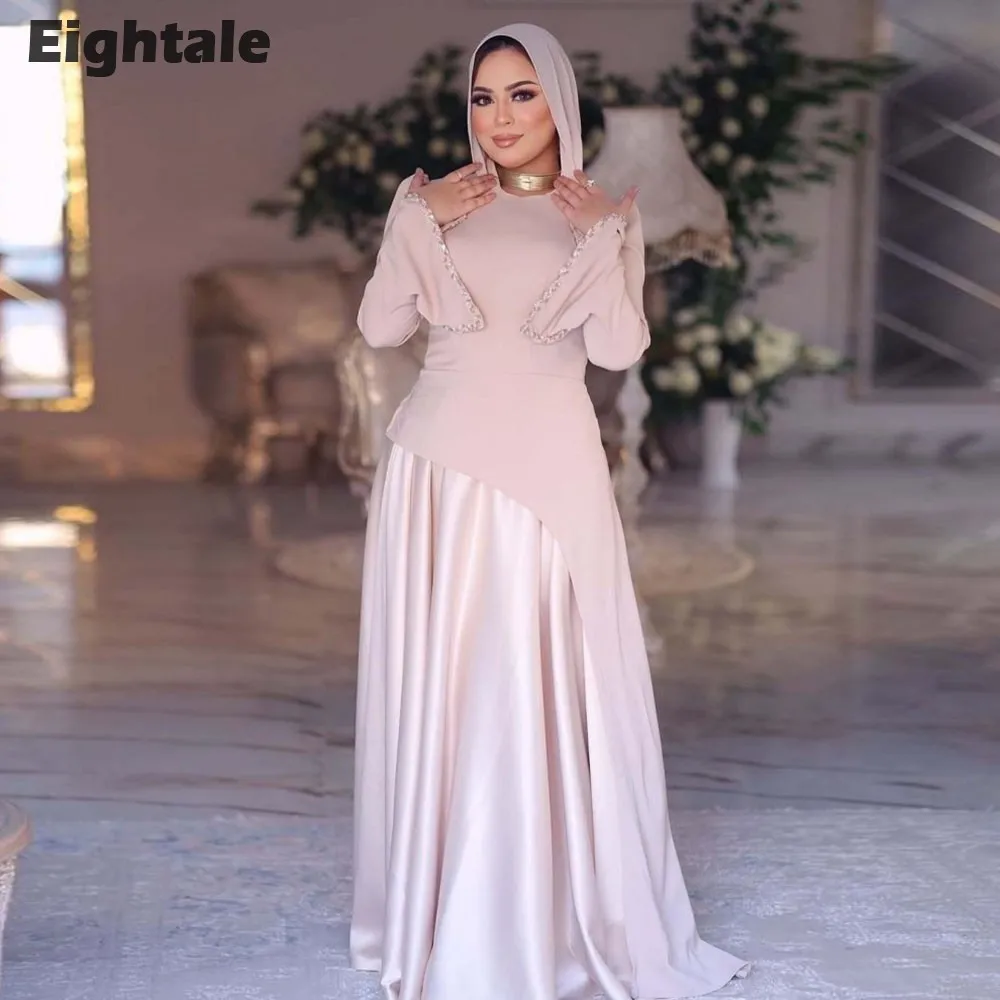 Royal Amirah Full Shoulder Pink Evening Dress H1838