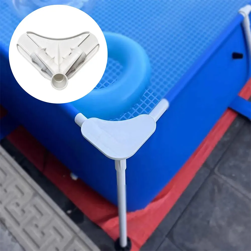 Pool Frame Corner Support Plastic Pool Frame Corner Connector Bracket for Ground Pools Metal Frame Pools