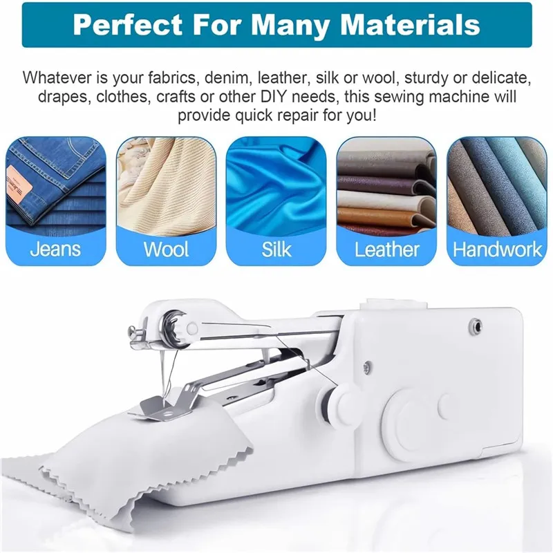 Household Sewing Kit Multi Functional Portable Sewing Box Travel Emergency Sewing  Repair Kit For Silk Denim Wool Leather Type 1