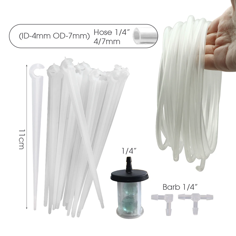 Garden Drip Irrigation Kit with Regulating Valve Potted Plant Watering Device 4/7mm Hose Watering Saving Micro Dripper Greenhous 2