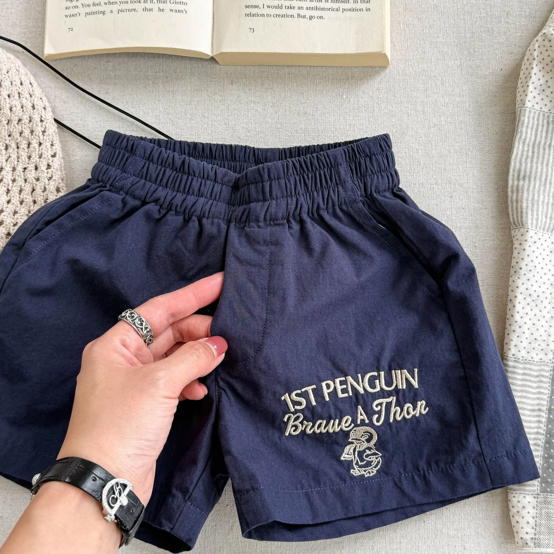 Children Casual Shorts Fashion Cartoon Embroidery Girls Shorts Cotton Baby Boys Short Pants Kids Clothes 2026 Summer