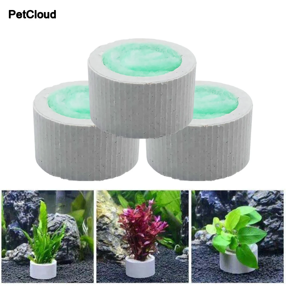 Aquarium Planting Ring For Fish Tank Plant Decoration Ceramic Rings Water Grass Fixed Cup Landscaping DIY Ornamento Supplies