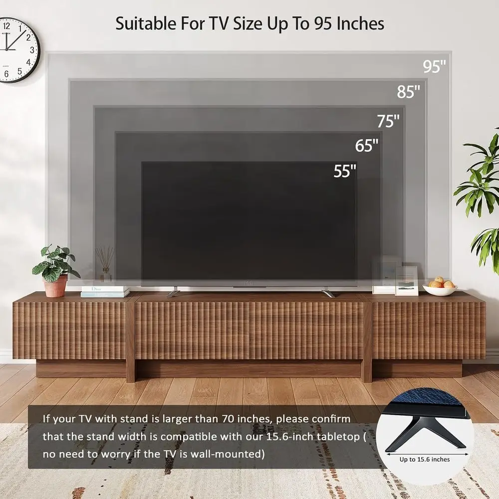 Walnut Square TV Stand 6