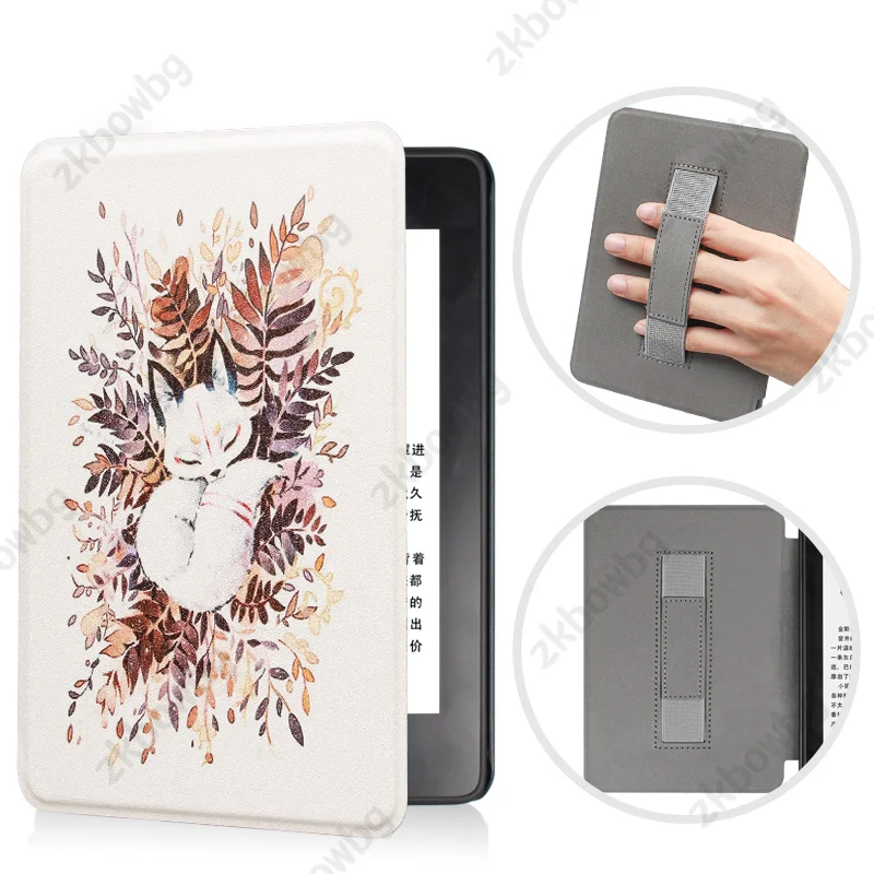 Hand Belt Smart E-Reader Case with Auto Wake Sleep Cover